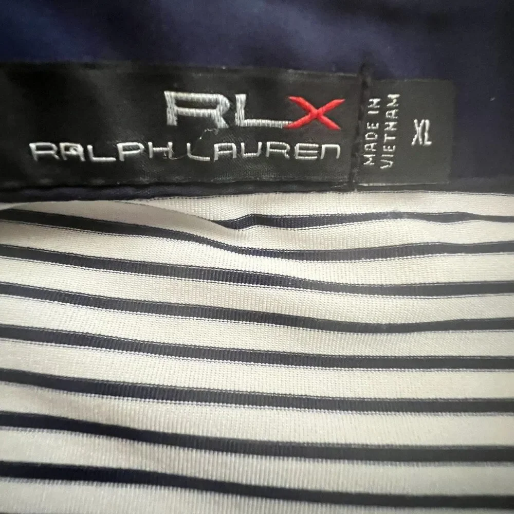 Ralph Lauren RLX Mens Golf Polo Shirt XL US Open Erin HIlls Striped